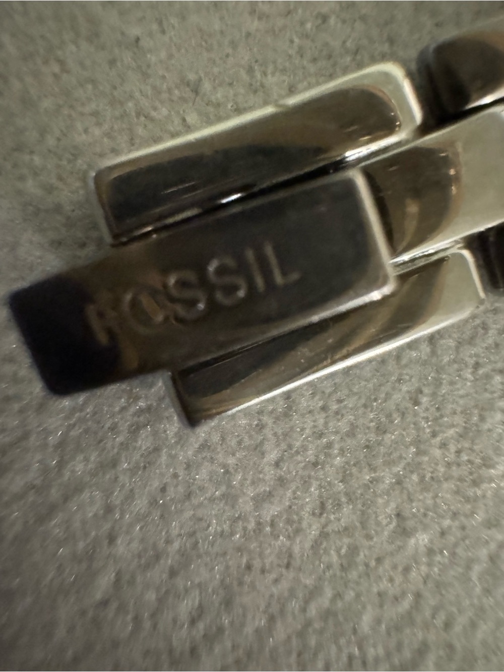 Fossil Silver-Tone Bracelet Watch with Blue Dial - Picture 9 of 16